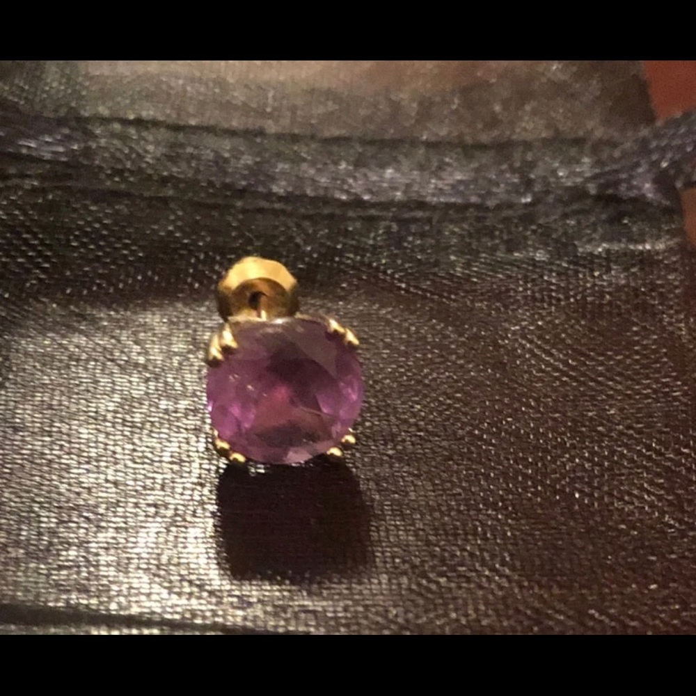 1 earring 14k semi precious 3-1/2 ct. tw